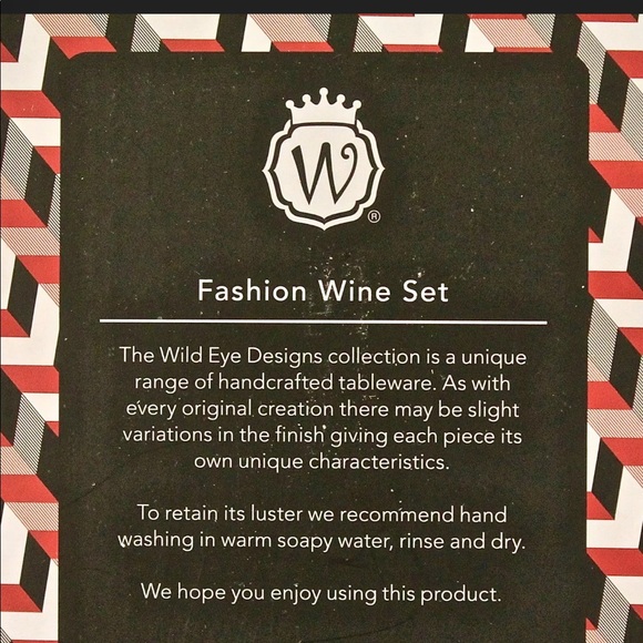 WILD EYE DESIGNS FASHION WINE SET STOPPER CORK - Picture 6 of 6